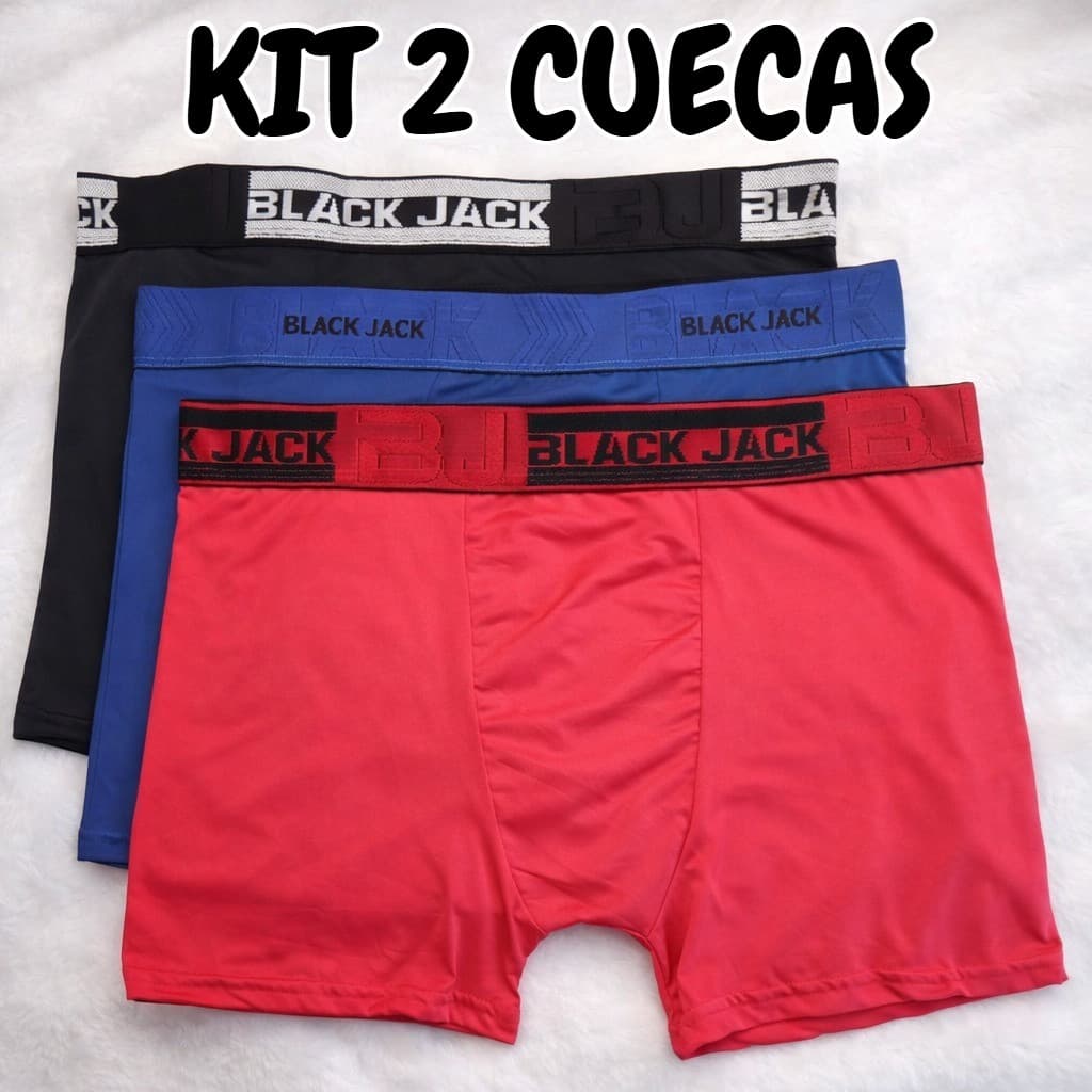 Kit 2 Cueca Boxer Microfibra Plus Size Masculina Conforto Elástico 50 52 Cores Sortidas