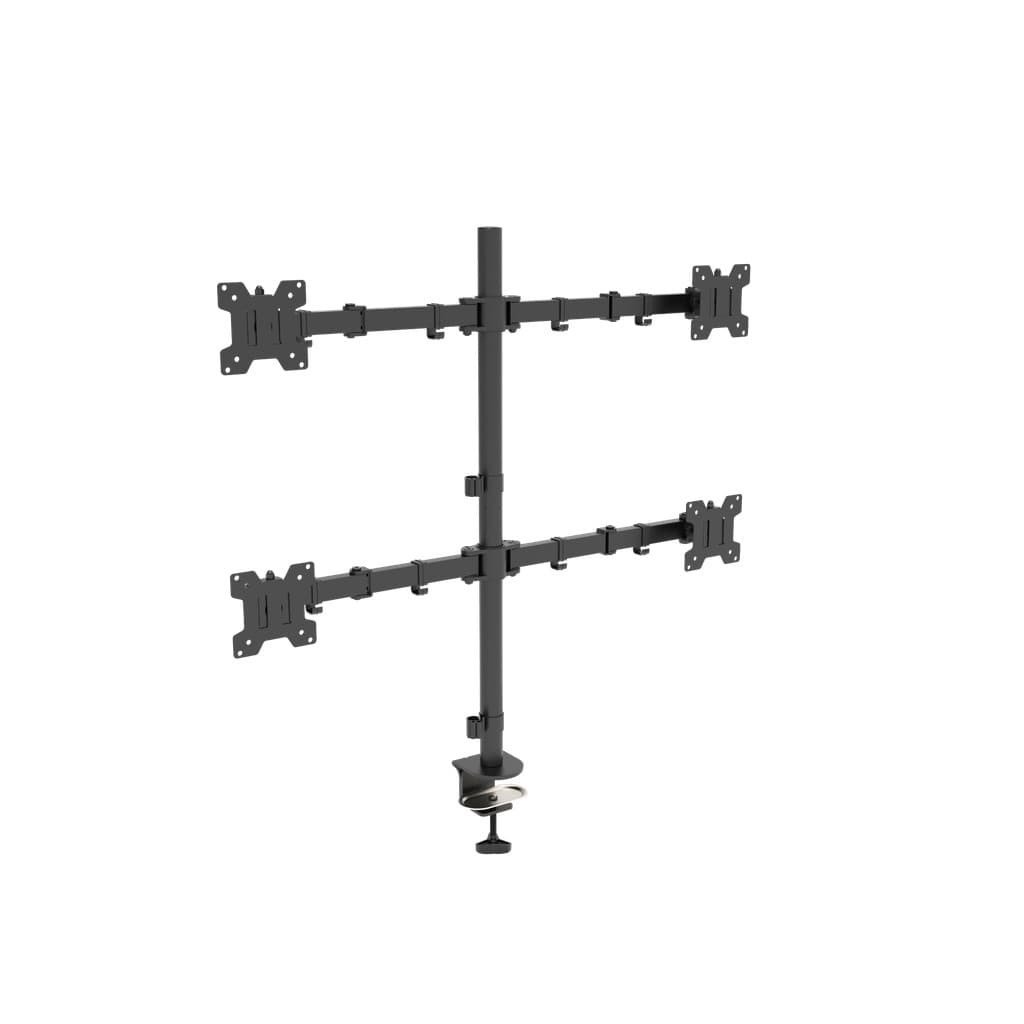 MT ERGO B4 Suporte para 04 Monitores Ate 24 Polegadas, suporte de mesa para 04 monitores, apoio para bancada 4 monitor