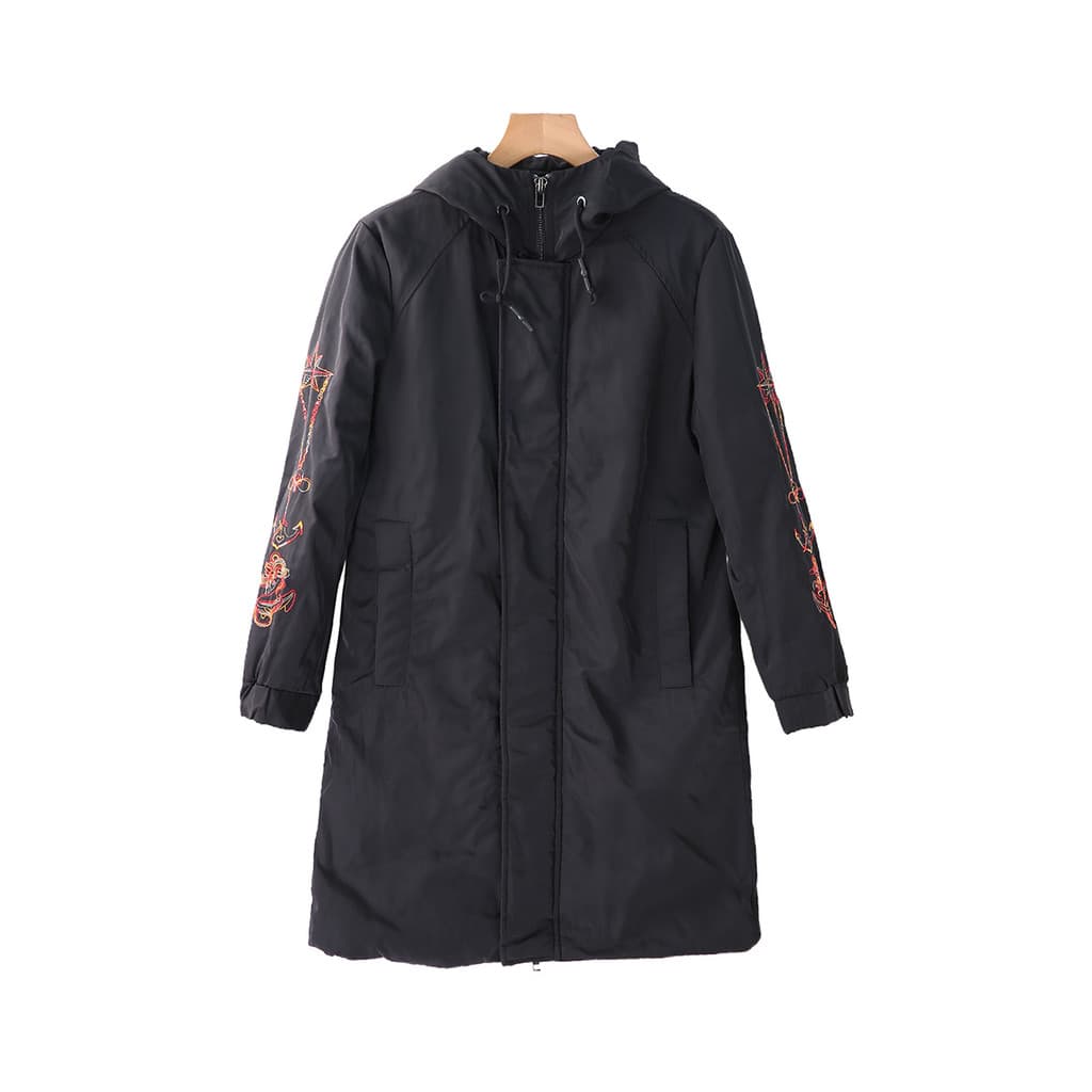 XXX série moda Street wear inverno wear masculino de comprimento médio pato branco para baixo solto jaqueta quente M8668