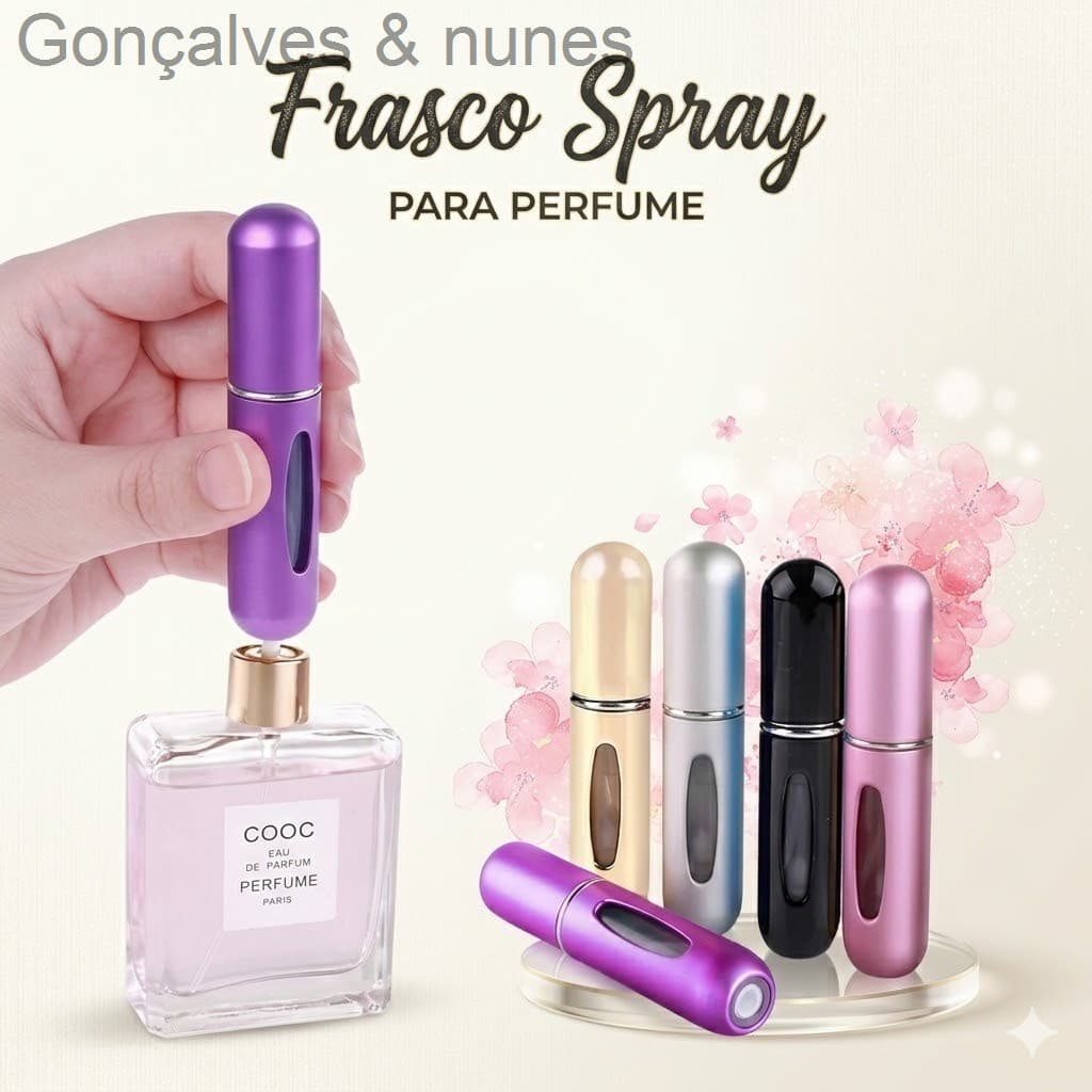 Frasco Spray para Perfume de Bolso Recarregável 5mlQYAD