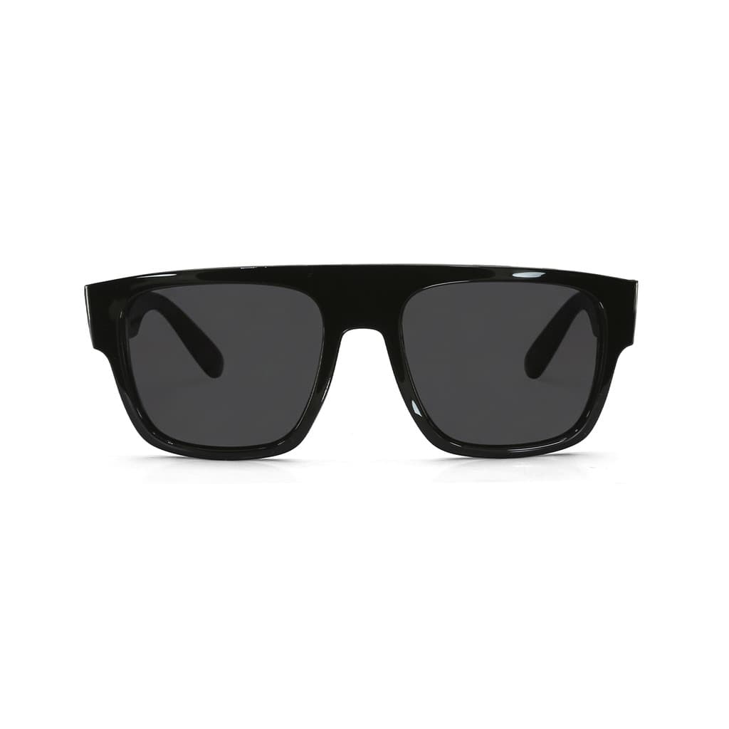 Óculos Qix Skate 10 de Sol Masculino Feminino Básico Preto Lente Escura Plástico