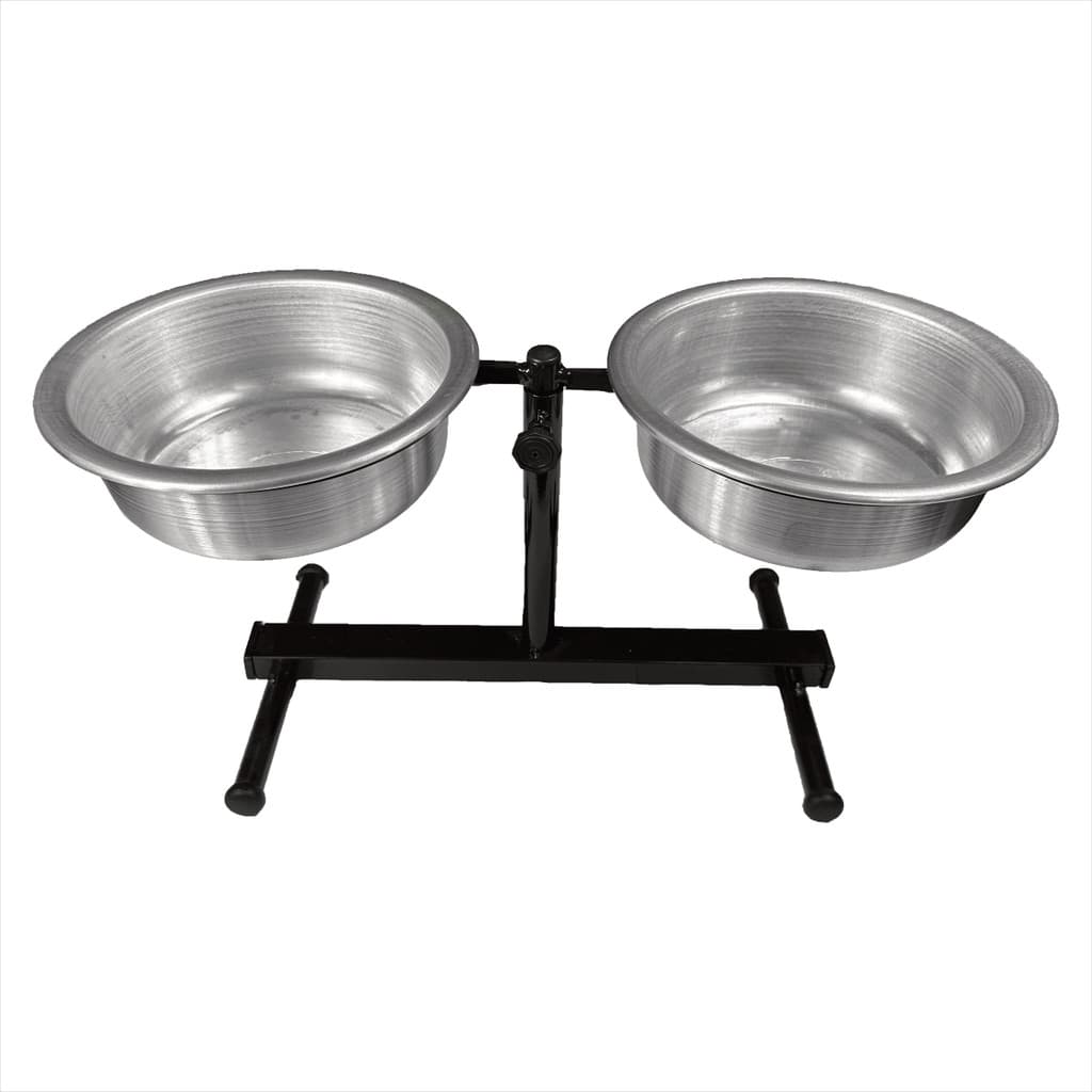 Comedouro Duplo Polido Avipet Alto Regulável 2000ml Gigante