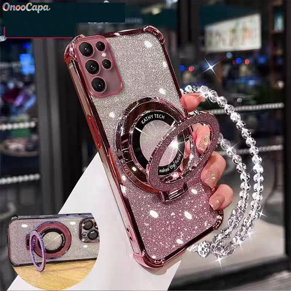 Suporte Para Anel De Metal Brilhante De Dedo Celular Compatível Com