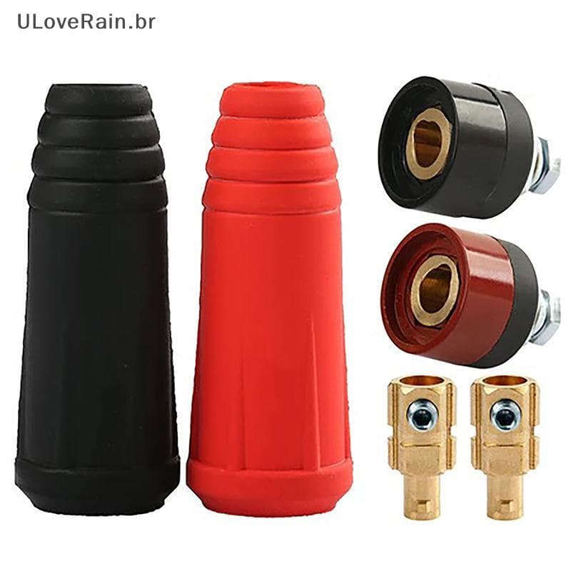 ULOVERAIN DKJ10-25 Cabo De Máquina De Solda Europeia Conector De Soldagem Encaixe Rápido Macho Fêmea BR