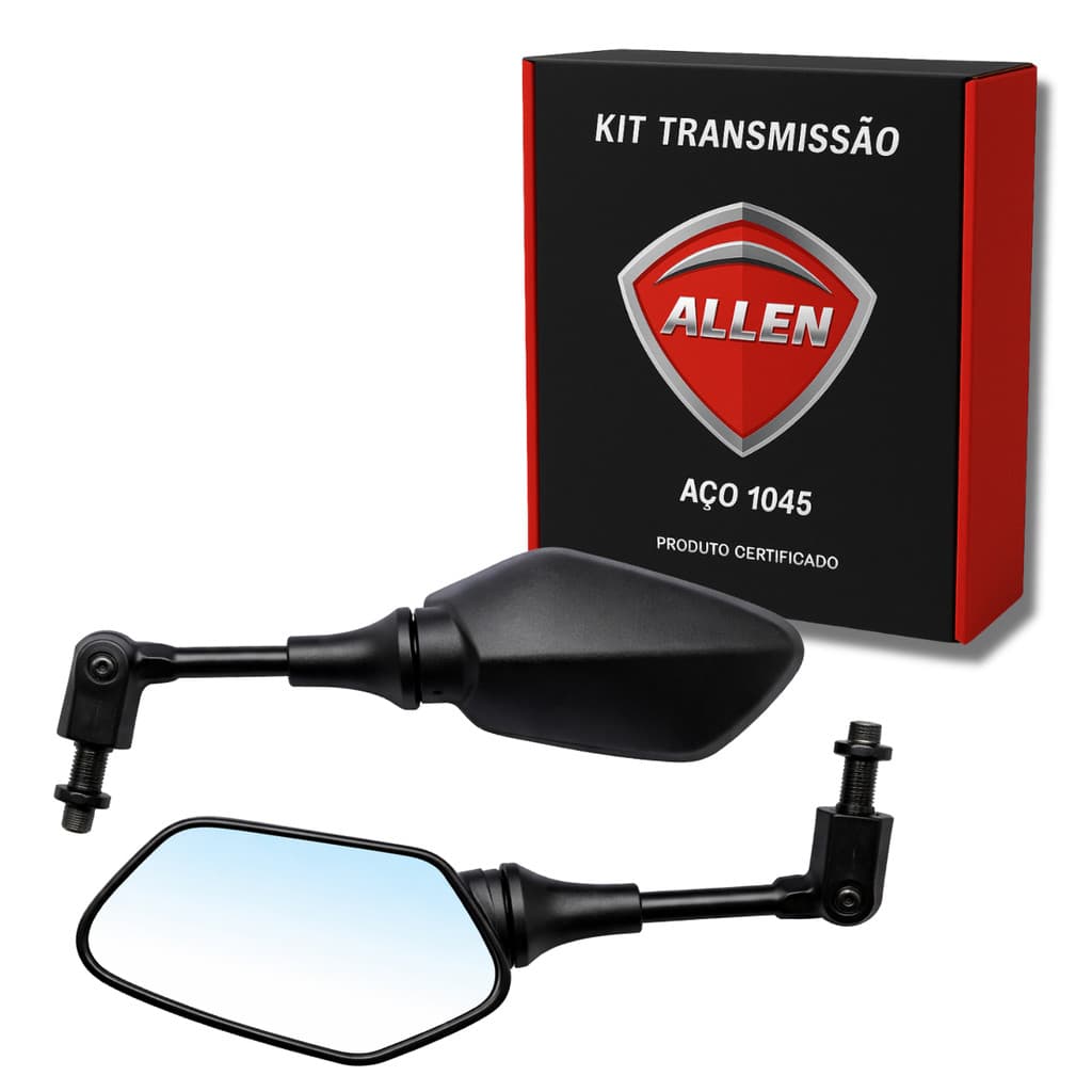 PAR RETROVISOR MINI ARTICULADO TITAN 1995 A 1999 / FAN150