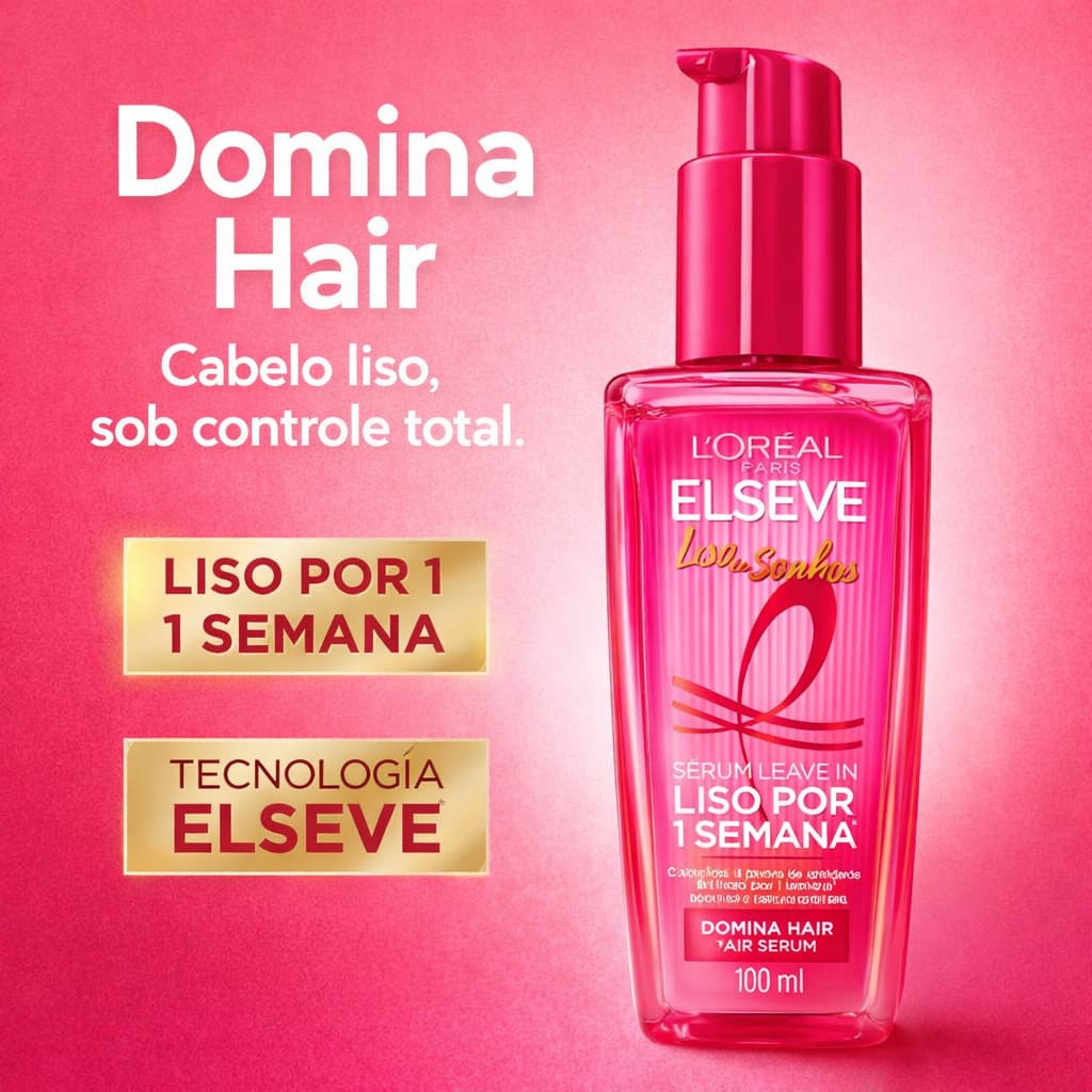 Sérum L'Oréal Paris Elseve Liso dos Sonhos 100ml