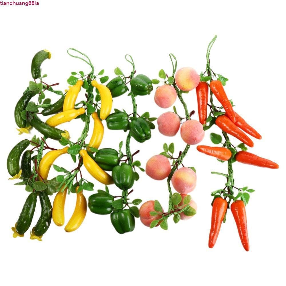 TIANCHUANG Frutas Artificiais DIY Plantas Decoração Casa 1pc Legumes Falsos