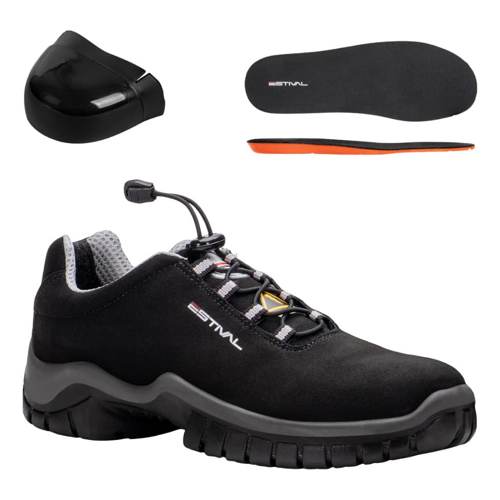 Sapato Estival En10023s2 Preto/cinza Composite Ca 50124