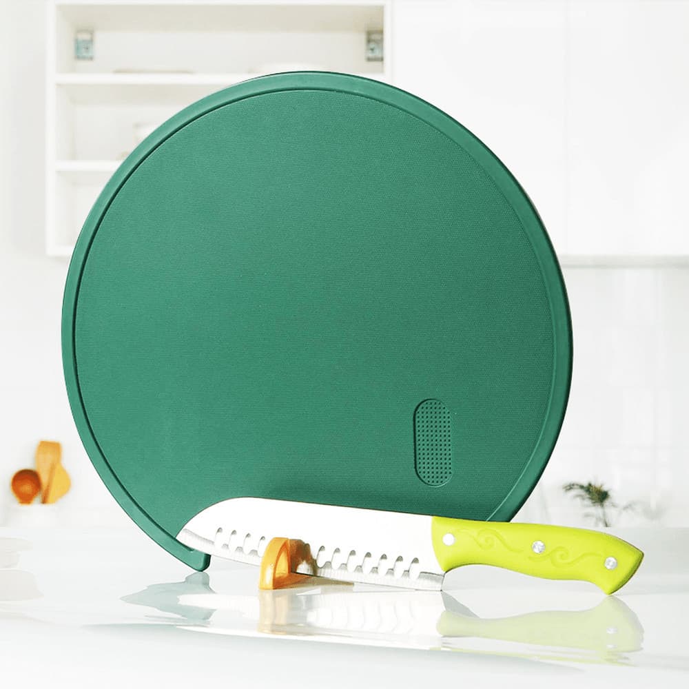 Tábua Redonda de Corte Carne para Cozinha com Base de Apoio Super Resistente Ideal para Alimentos Antibacteriana
