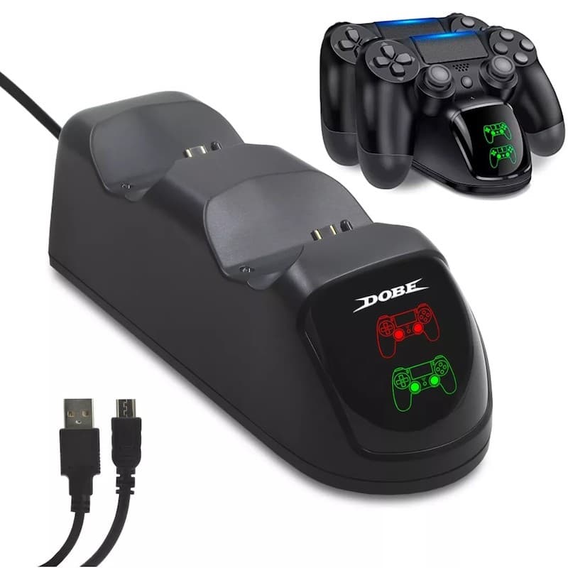 Dock Carregador De Controle PS4 Horizontal Carga Rápida