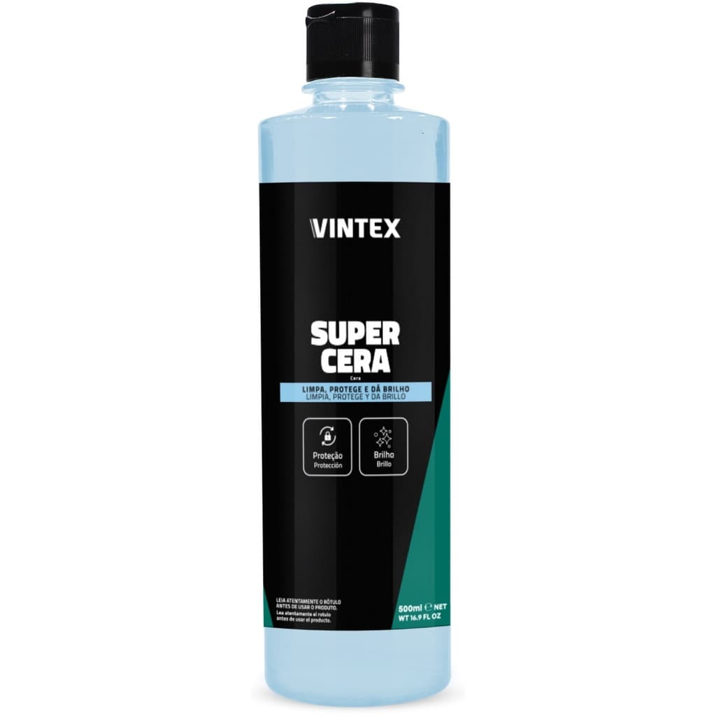Cera Automotiva Super Cera Vintex Vonixx Original 3 Em 1 Brilho Intenso E Proteção Fácil Aplicação