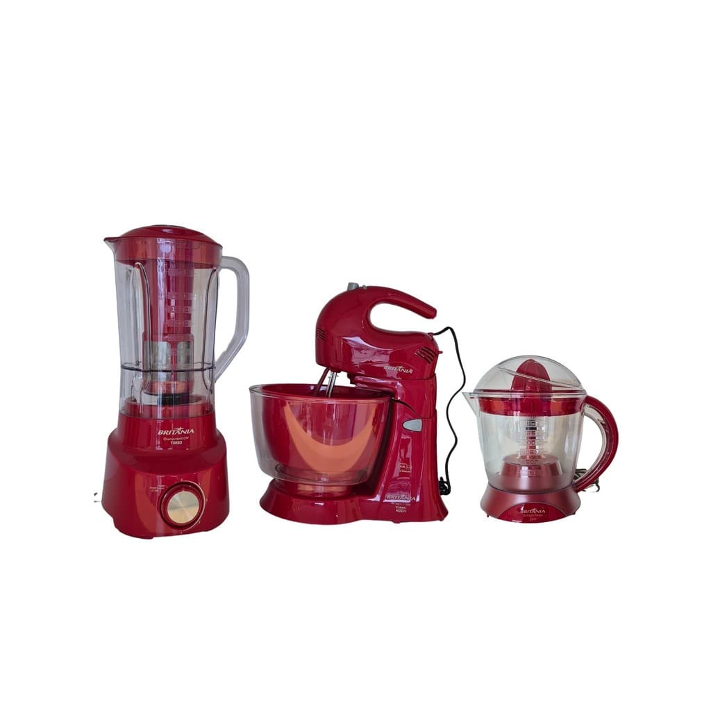 Kit 3 em 1 Britânia Liquidificador Batedeira Espremedor VML