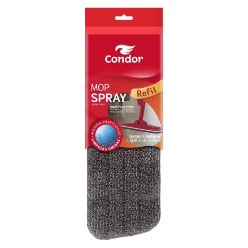 REFIL PARA MOP SPRAY CONDOR ORIGINAL MICROFIBRA ESFREGÃO SPRAY