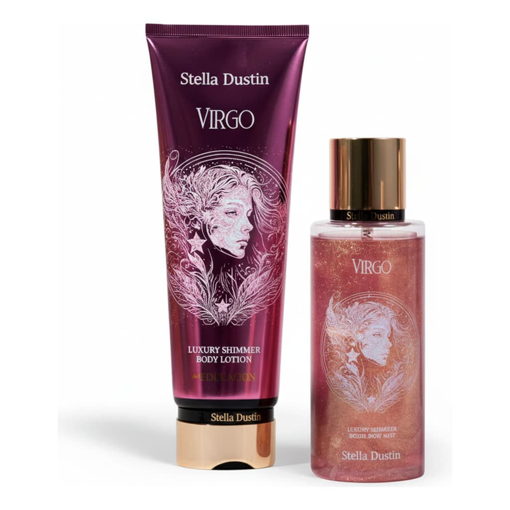 Kit Body Splash + creme Hidratante Signo Virgo Stella Dustin