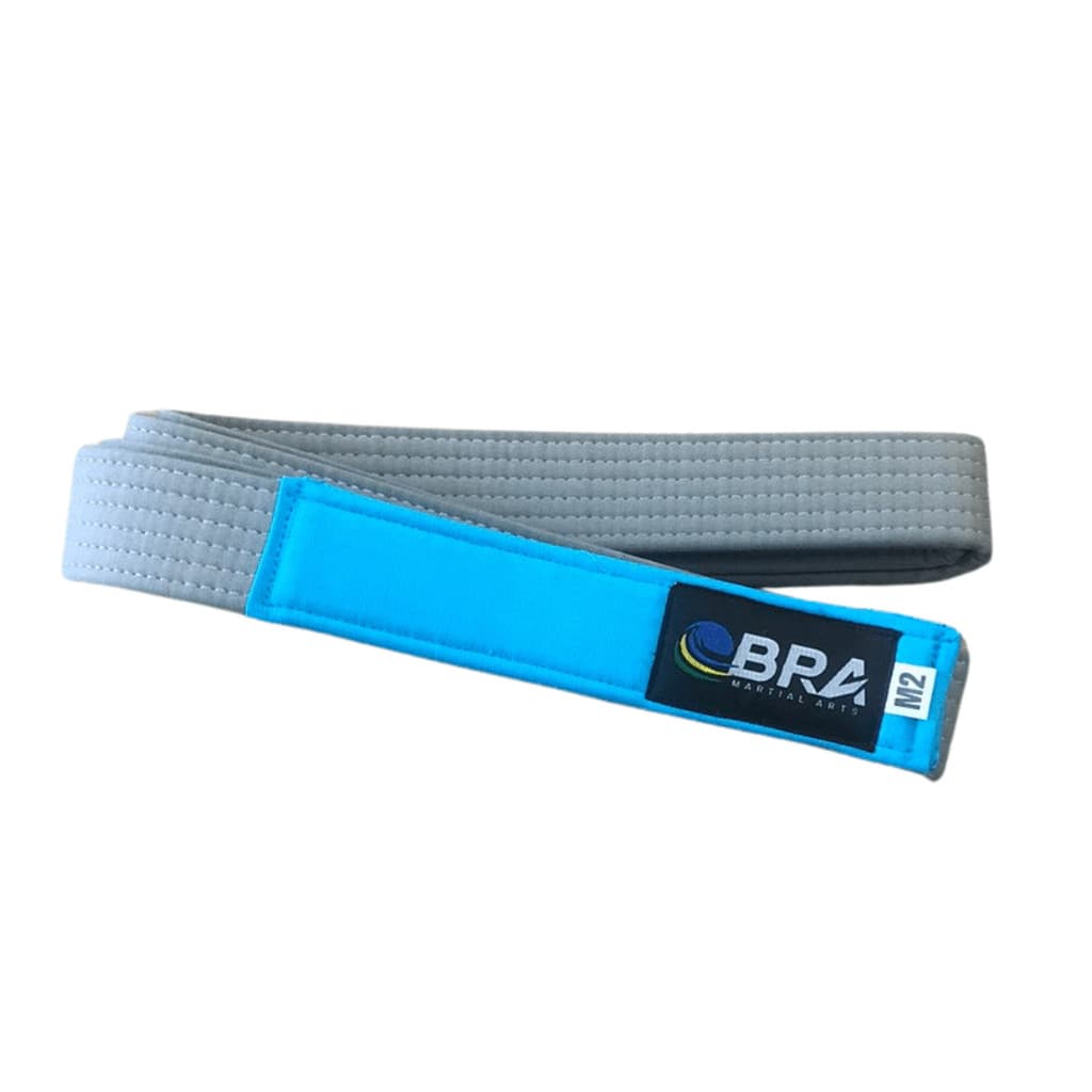 Faixa de Judô BRA Cinza Ponta Azul