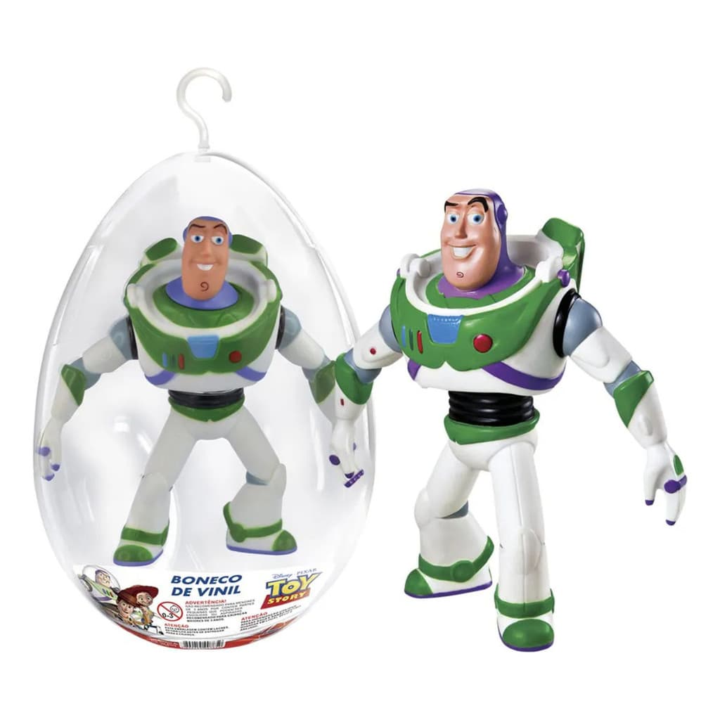 Ovo de Páscoa Boneco Buzz Toy Story Brinquedo Infantil Disney