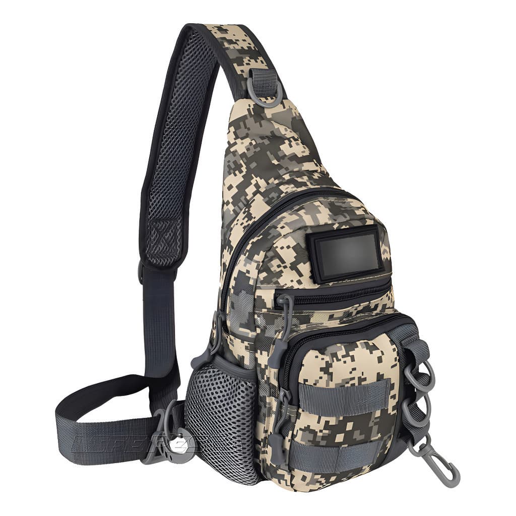 Bolsa Tática Pochete Pesca Camuflada Multiuso Alça Ajustável