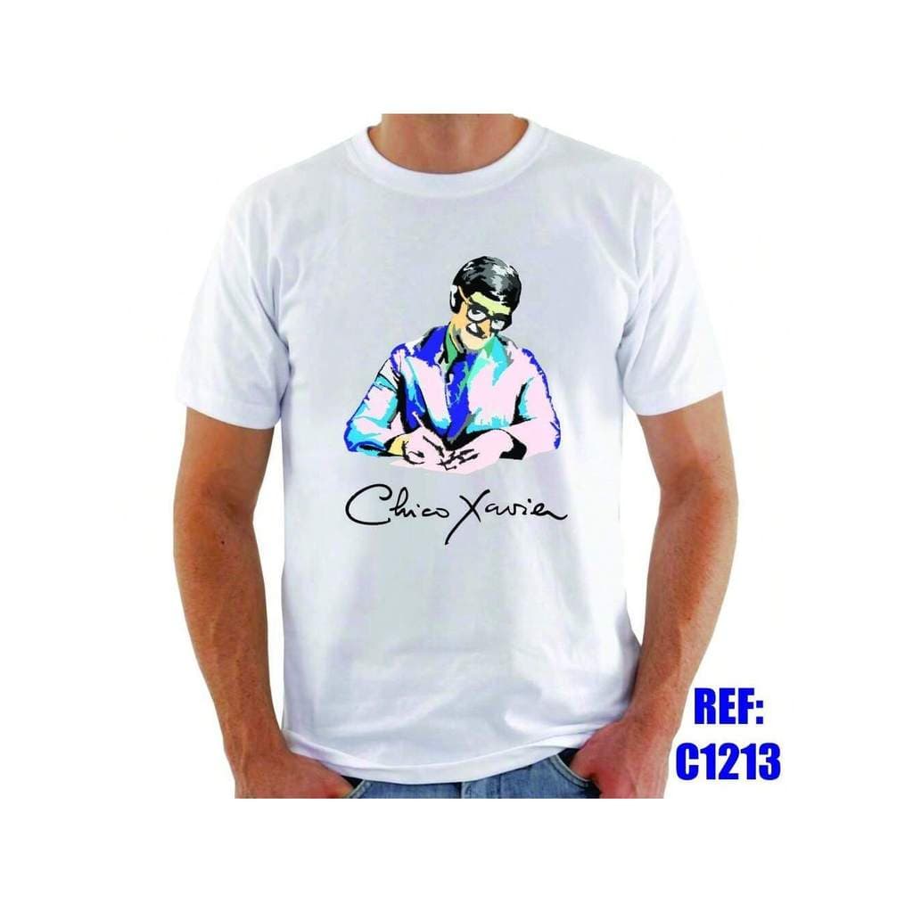 Camiseta Chico Xavier Espiritismo Estampa Espiritualidade