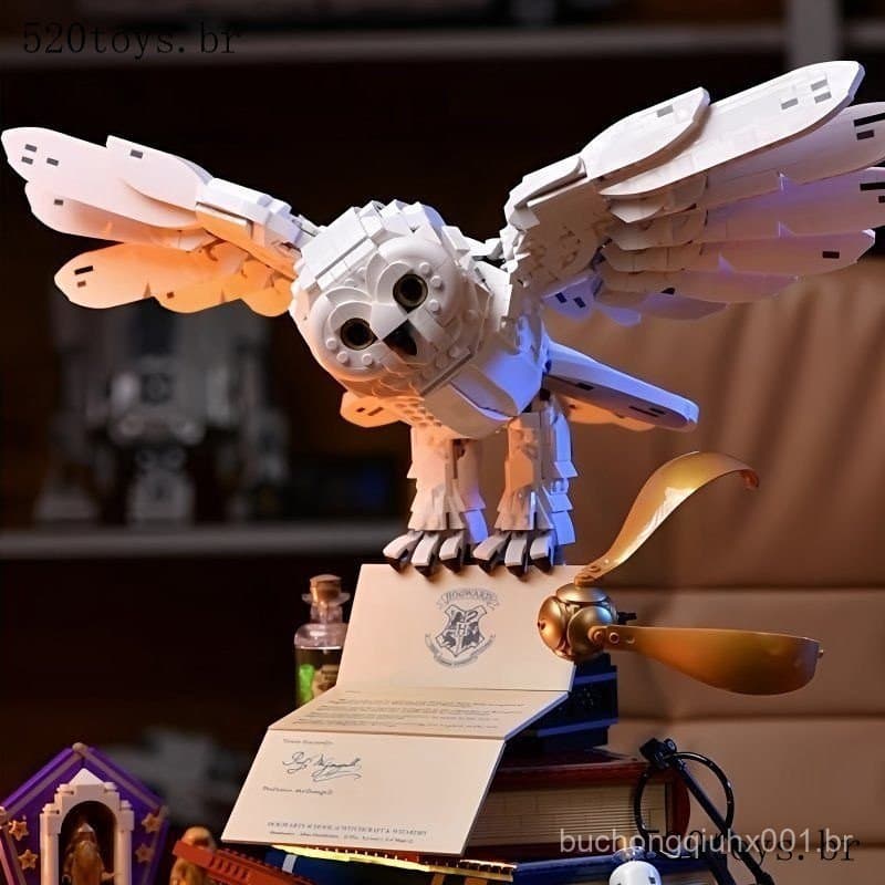 1500 Peças Lego Harry Potter Série Hydway Owl Modelo Partícula De Alta Dificuldade Menino Montagem Blocos De Construção