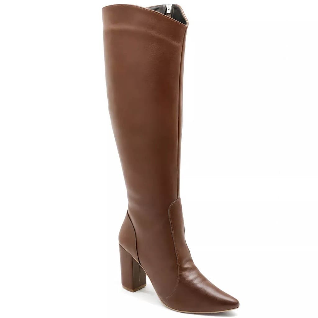1818FP-Bota Feminina Cano Alto Floter forrada Lançamento