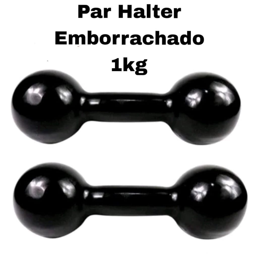 Par de Halter Emborrachado 1Kg