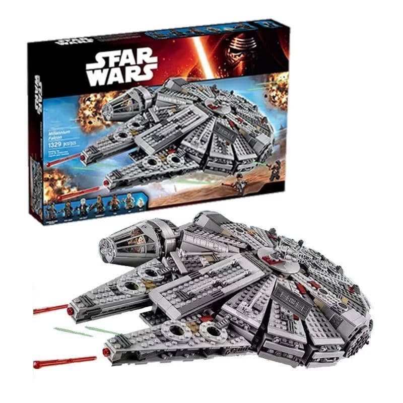 3000 pçs compatível Lego blocos de construção Star Wars série Millennium Falcon nave espacial menino montagem educaciona