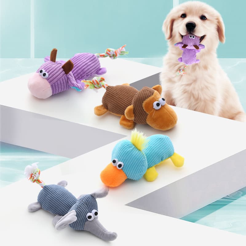 Brinquedo para mordida de cachorro, formato de Animal fofo, Molar, acessórios duráveis para animais de estimação