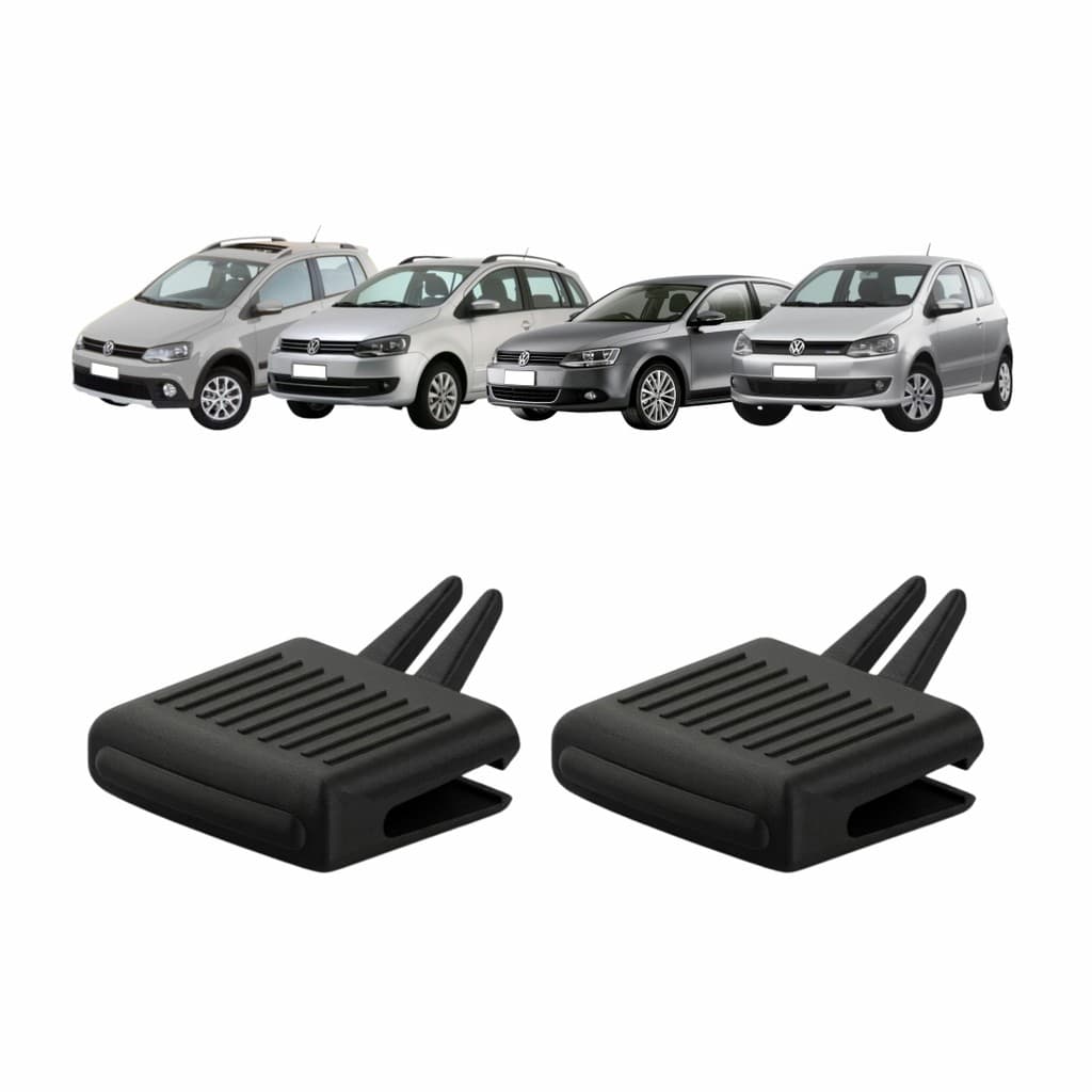 kit 2 Clip Difusor Ar Volkswagen Fox Spacefox CrossFox Jetta 2010 a 2014