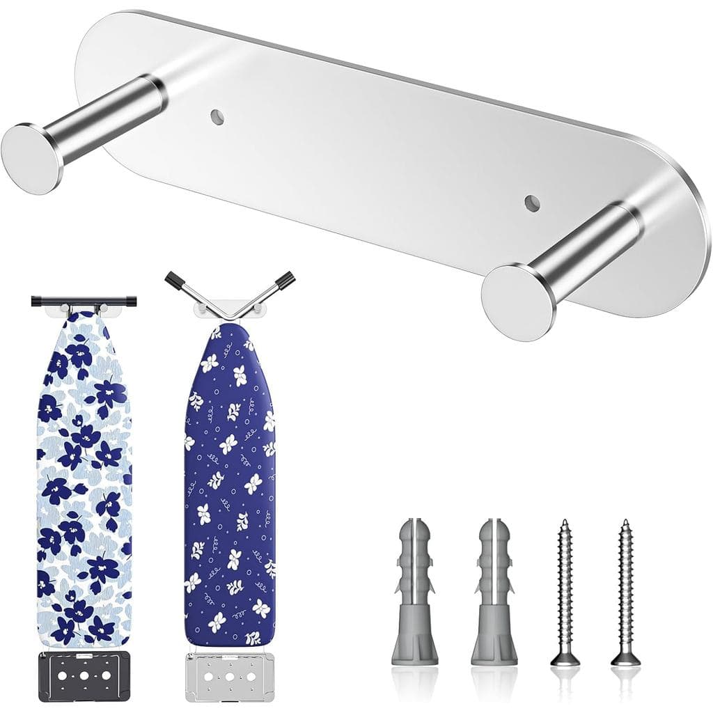 Suporte de Parede para Tábua de Passar, Suporte para Tábua de Passar para Armazenamento com Pernas em Y ou T, Suporte de