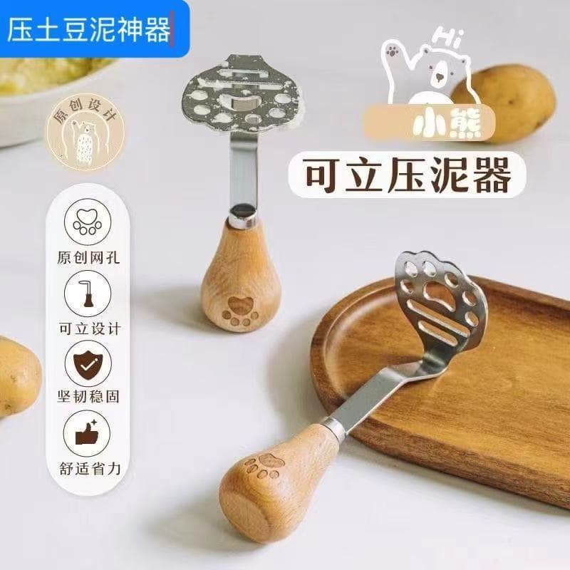 Ursinho pressionando ferramenta útil ins430 ferramenta de prensagem de aço inoxidável batata picada roxa batata picada f