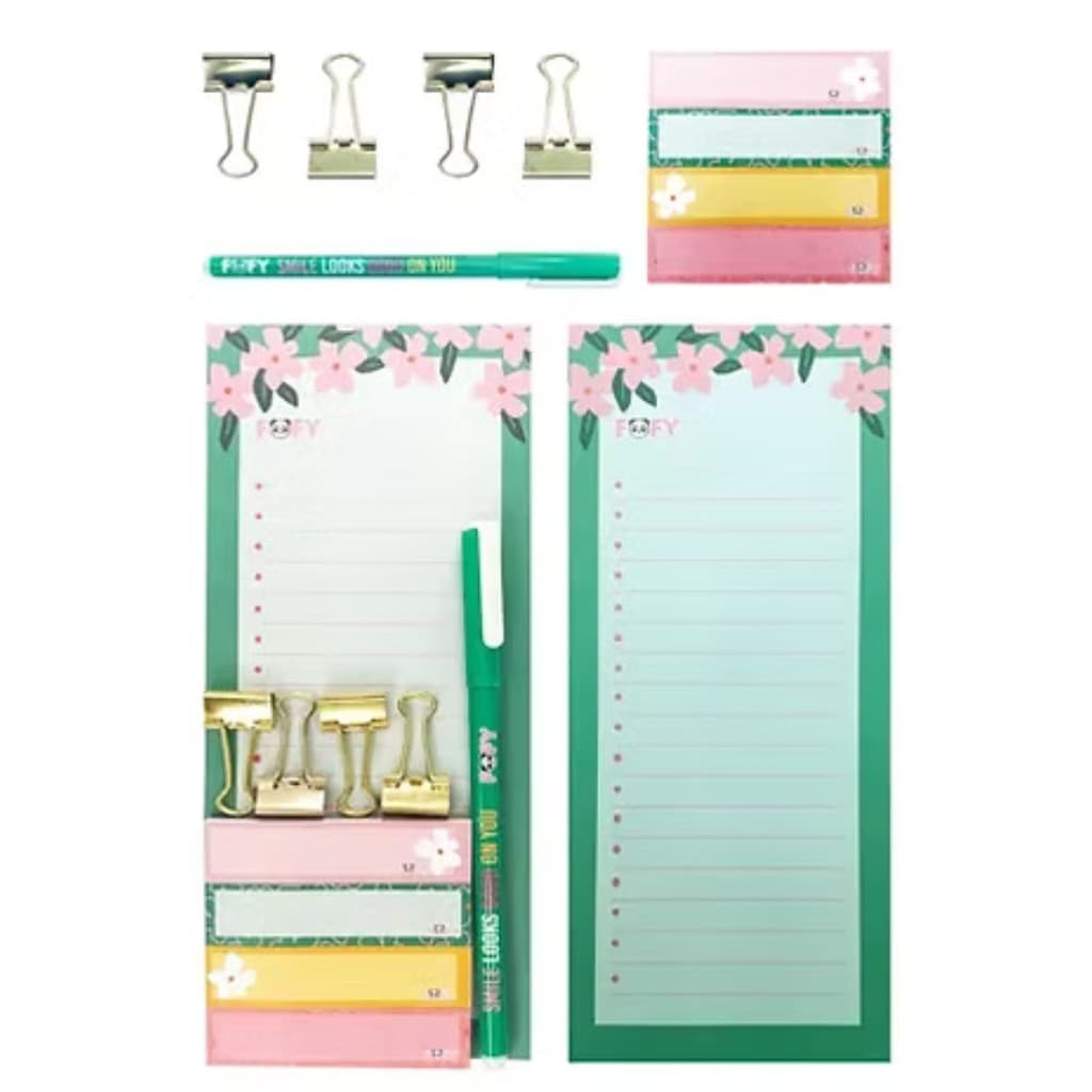 KIT BLOCO ADESIVO FLOWERS FF7008 - FOFY