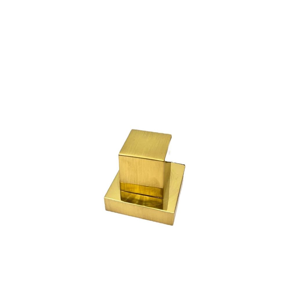 Acabamento Para Registro 1/2 ou 3/4 Metal Dourado Escovado