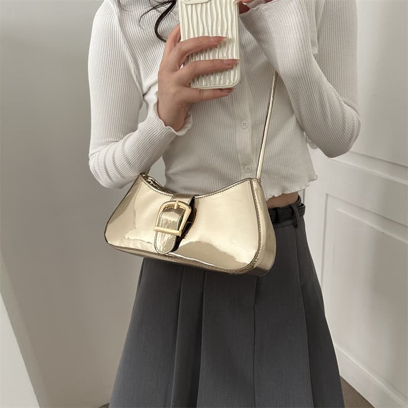 Bolsa Baguette Bag Influencer Bolsa nas axilas Nicho Popular deste ano Textura de alta qualidade 2026 Novo estilo modern