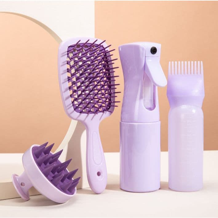 Este conjunto inclui quatro frascos de spray para limpeza a seco de 160ml, que não necessitam de enxágue.