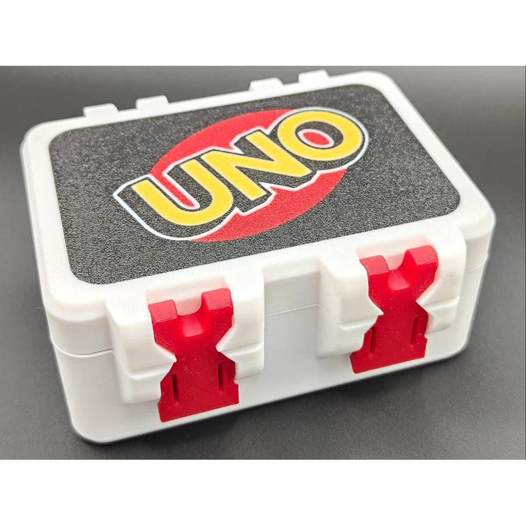 Caixa Com Travas Case Para Jogo Uno Classico Cartas