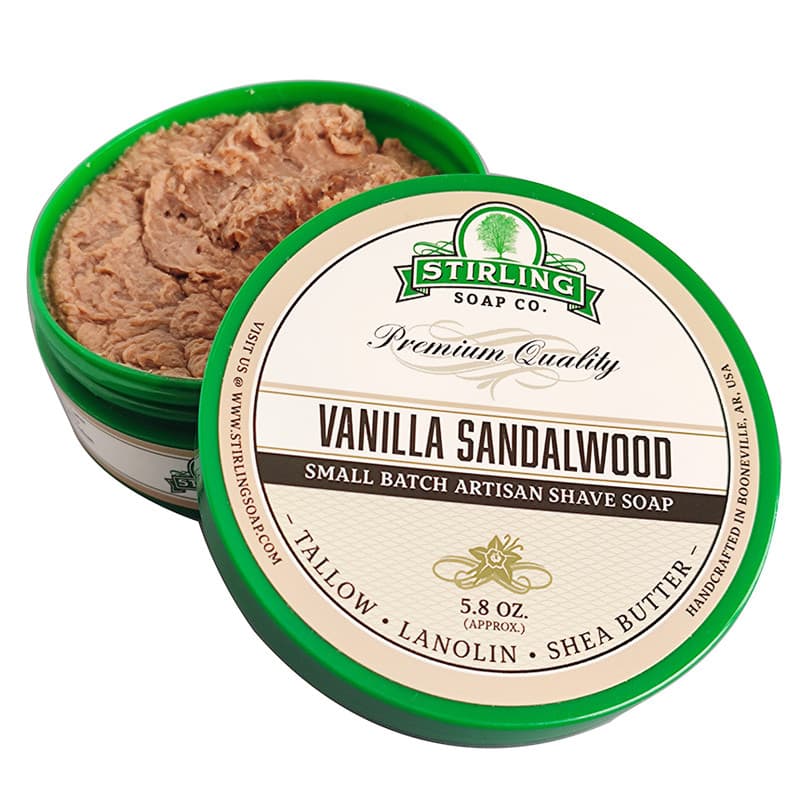 Sandália Baunilha Madeira SANDALWOOD VANILLA Fragrância Sabonete de espuma de barbear