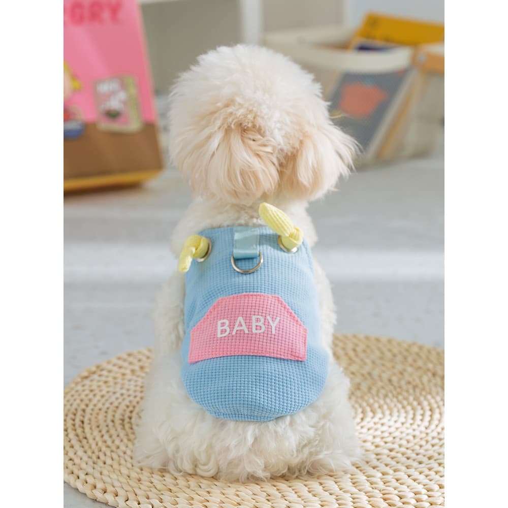 Roupas de cachorro verão colete fino trela Pet Teddy Bichon Schnauzer gato Hippie cão verão