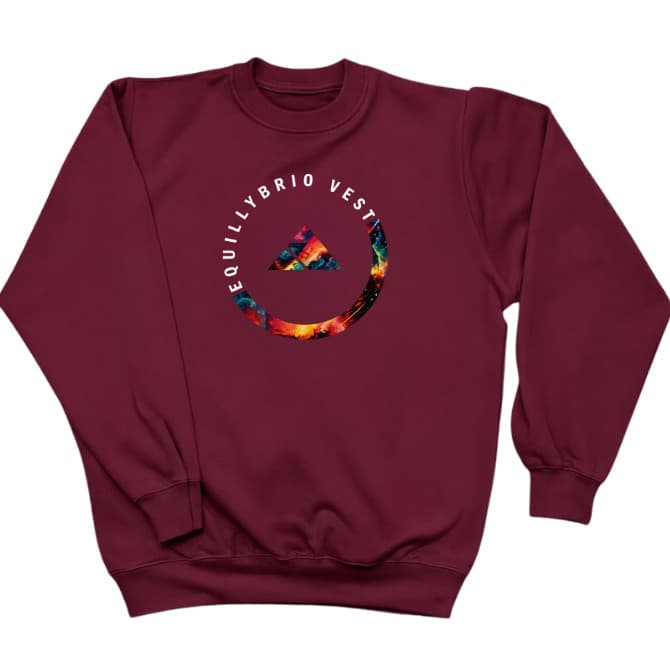 Moletom Agasalho Gola Careca Equillybrio Circulo Casual Lazer Conforto ESTILO