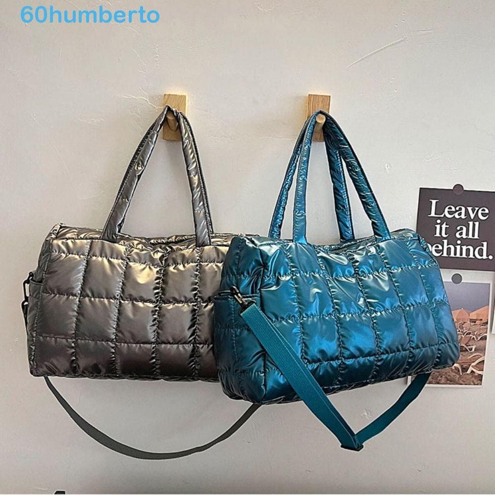 Sacola De Algodão HUMBERTO Bright Space , Bolsa Crossbody De Nuvem Xadrez De Grande Capacidade Leve De Nylon