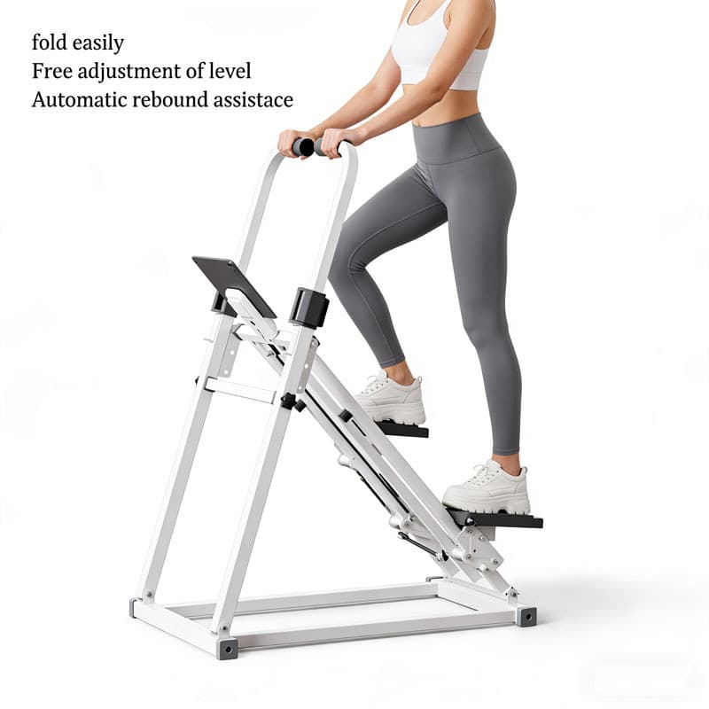 Máquina de Escalada Vertical Queima Caloria Simulador de Escada e Caminhada Dobrável Fitness Cardio 150kg