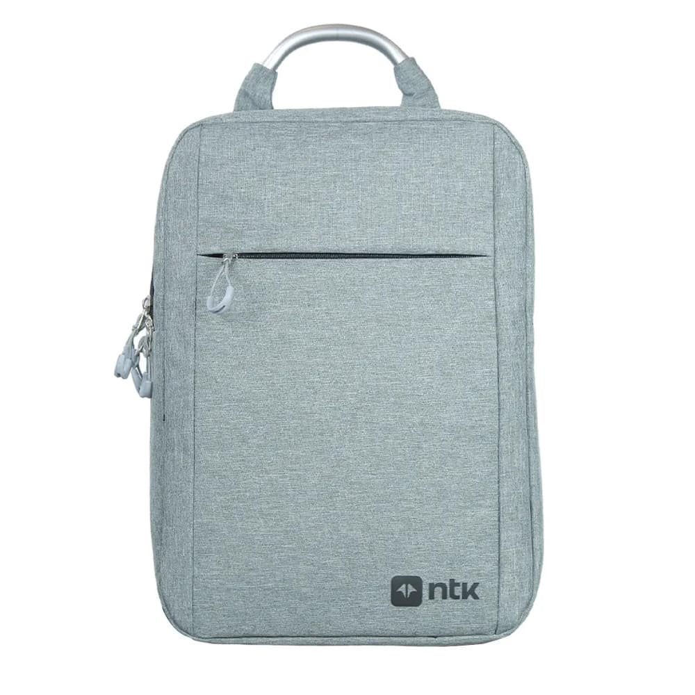 Mochila Office Edge NTK Poliéster 300D Executiva Impermeável Cinza