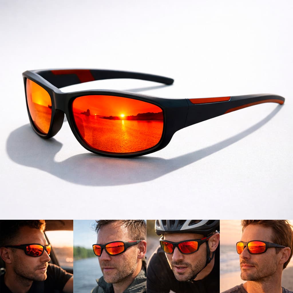 Óculos Esportivo Uv400 Corrida Pesca Bike Ciclismo