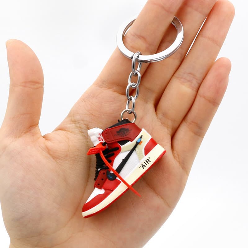 Chaveiro De Sapato De Tênis 3D De Basquete Carros De Brinquedo
