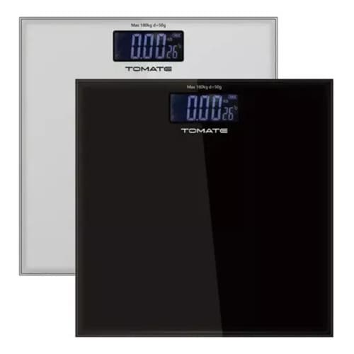 Balança Digital Alta Precisão até 180kg em Vidro Temperado