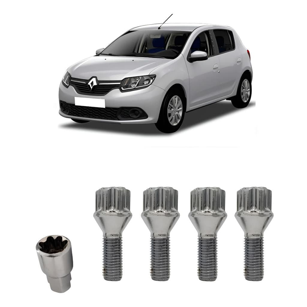 Trava Roda Parafuso Antifurto Para Renault Sandero