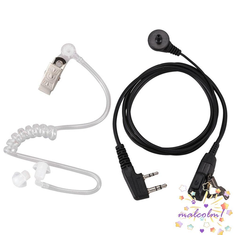 MALCOLM1 Fone De Ouvido Intra-Auricular Portátil Walkie Em Dois Sentidos Baofeng UV-5R BF-888S CB 2 Pinos Tubo Acústico