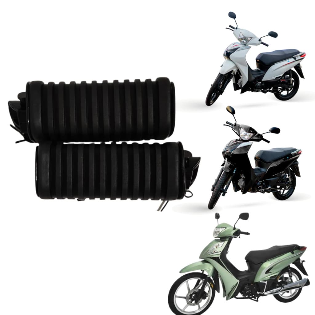 Pedaleira Traseira Shineray Jet 50cc 125cc - Par