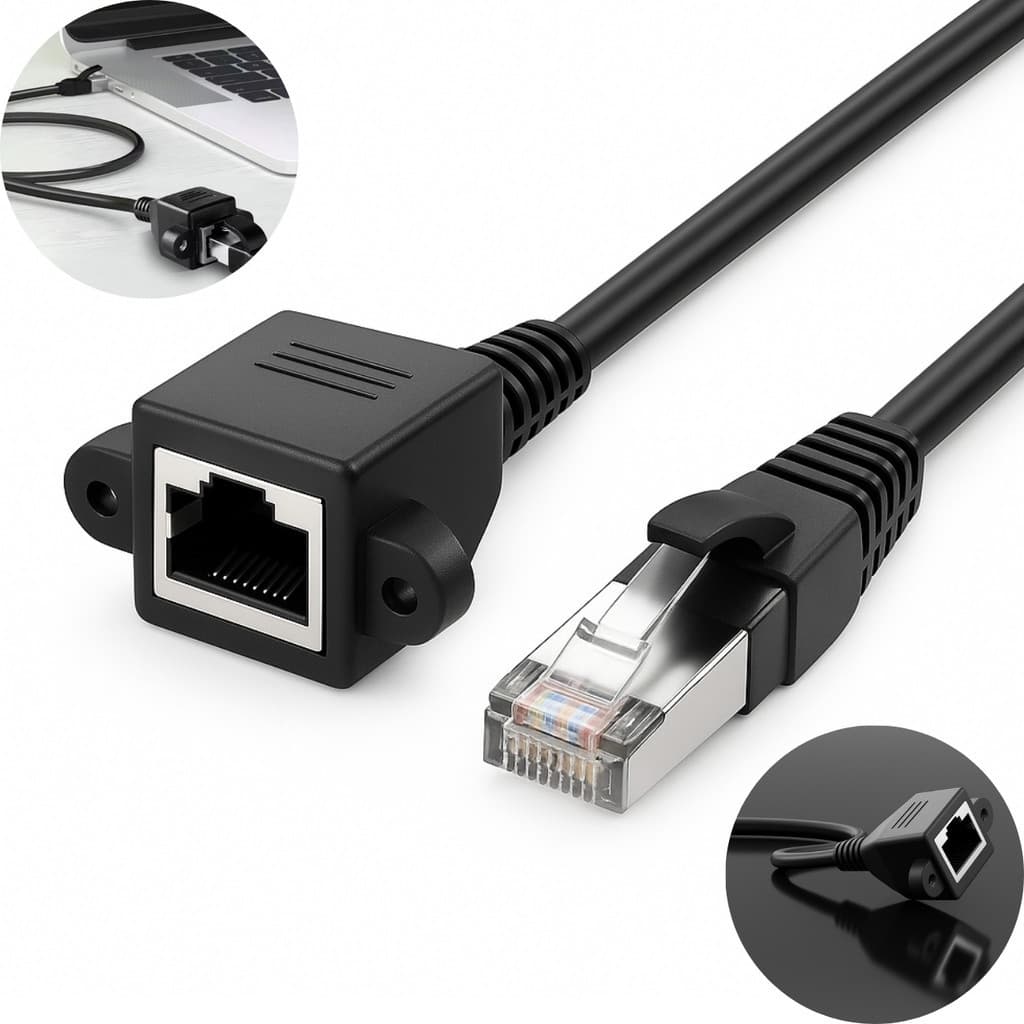 Cabo De Extensão Extensor 30 Metros Rj45 Macho X Fêmea 50cm