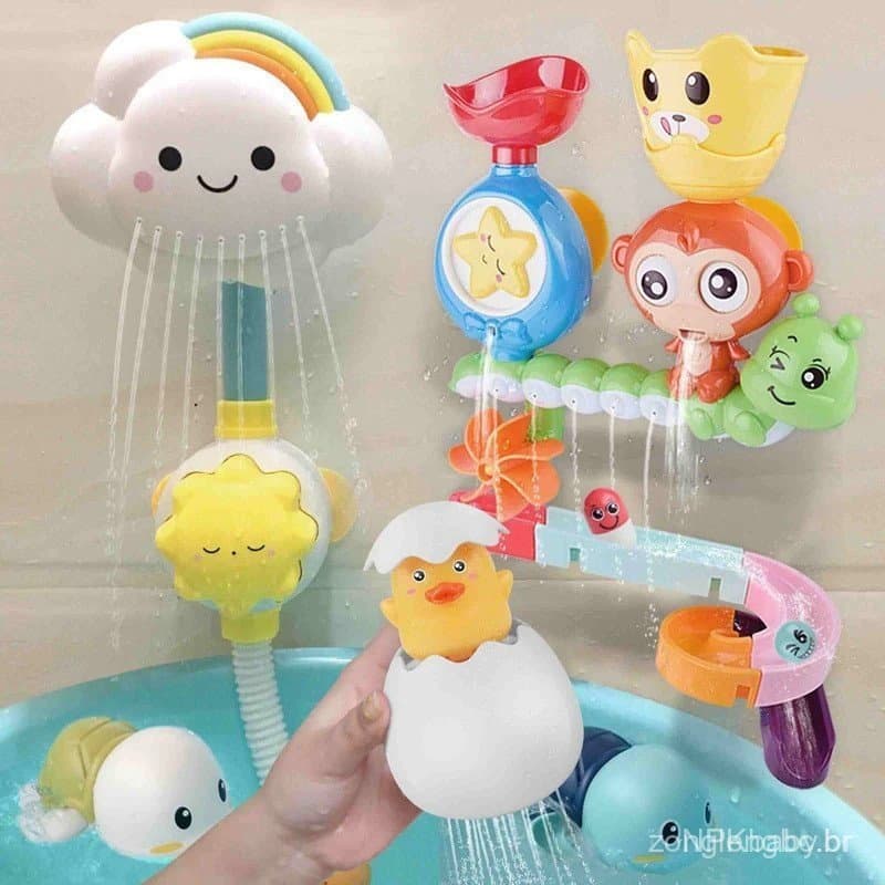 Baby Cartoon Monkey Classic Shower Bath Toy Animal Sprinkle Banheiro Natação Banho Brinquedos educativos para o presente