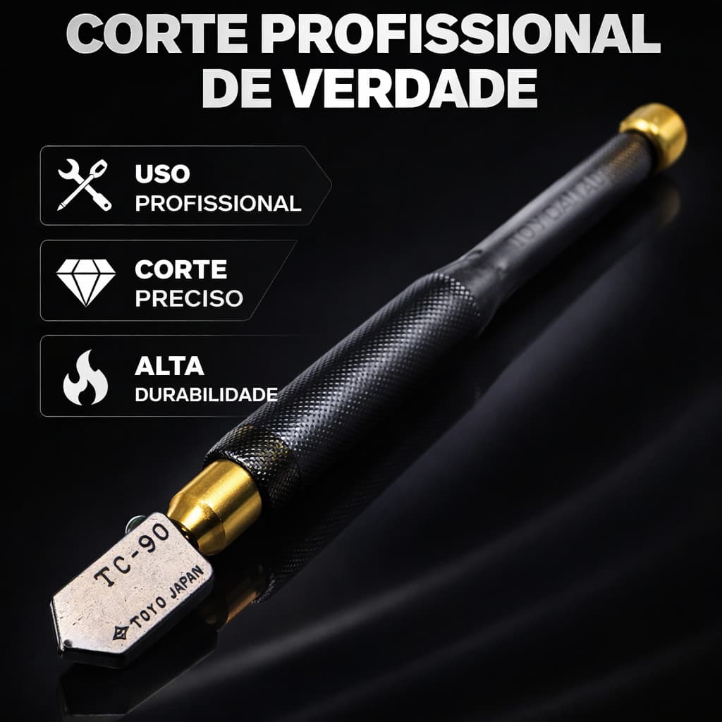 Cortador de Vidro Profissional Toyo TC-90 2 a 12mm